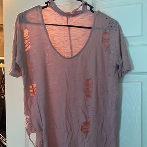 Dusty Pink, distressed top